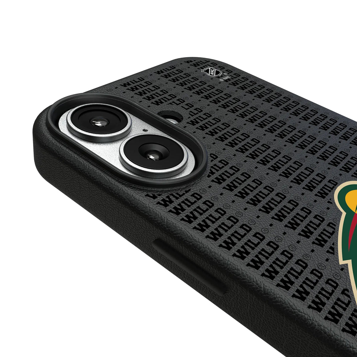 Minnesota Wild Text Backdrop iPhone MagSafe Compatible Phone Case for Apple iPhone - Detail#Device_iPhone 17