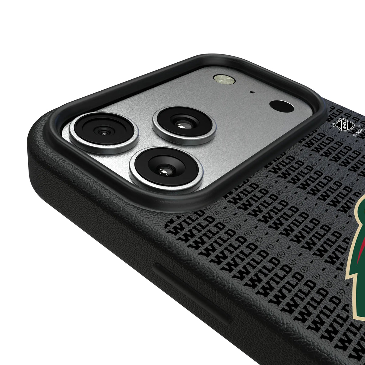 Minnesota Wild Text Backdrop iPhone MagSafe Compatible Phone Case for Apple iPhone - Detail#Device_iPhone 17 Pro Max
