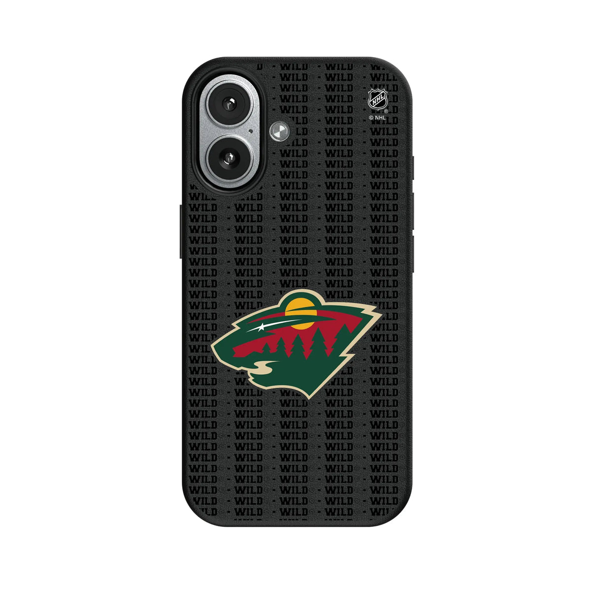 Minnesota Wild Text Backdrop iPhone MagSafe Compatible Phone Case for Apple iPhone#Device_iPhone 17