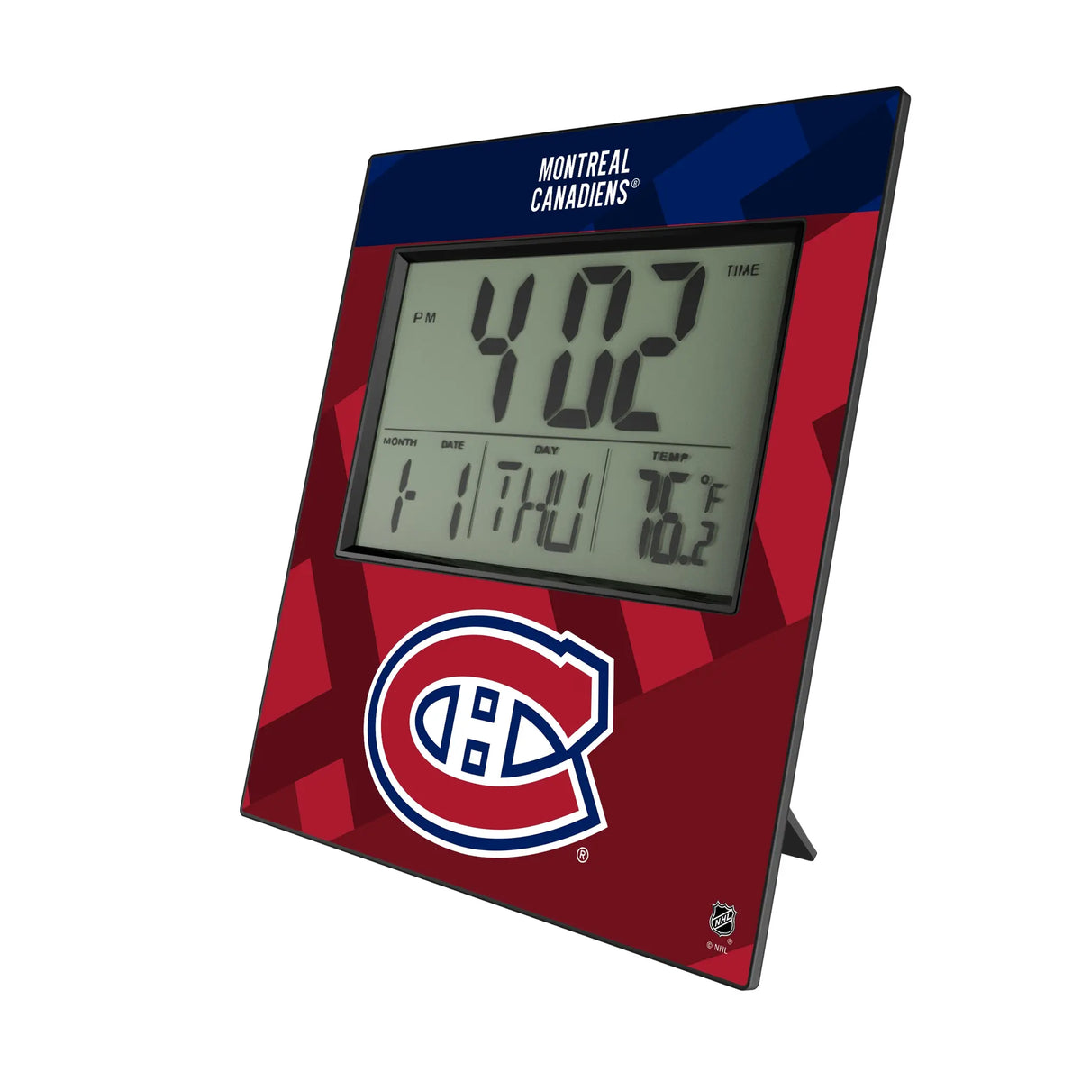 Montreal Canadiens Color Block Wall Clock
