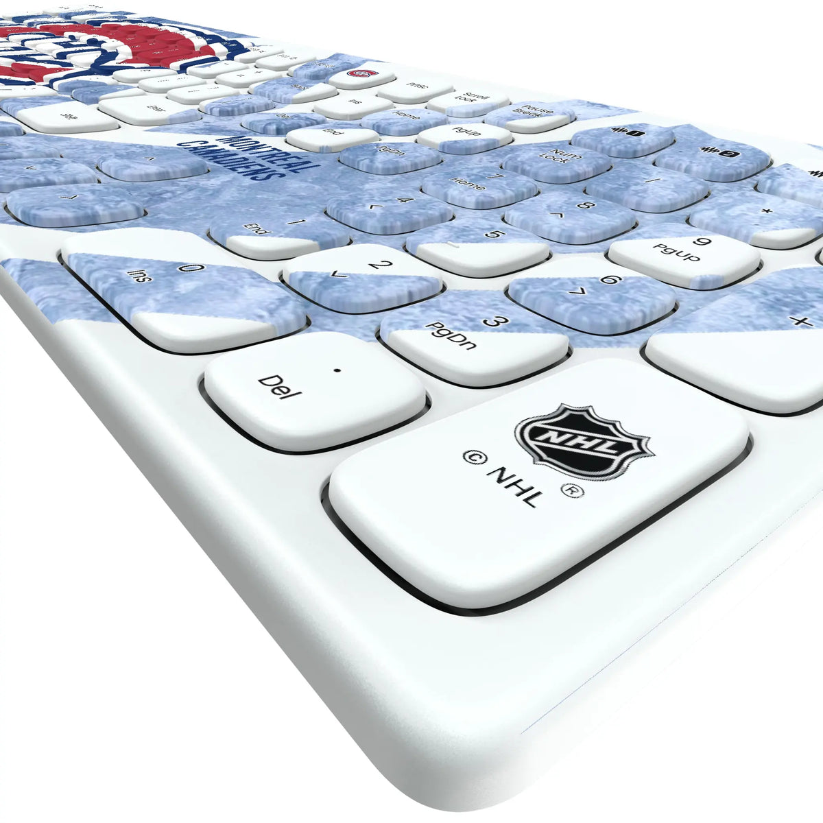 Montreal Canadiens Ice Tilt KKB605 Curved Wireless Keyboard - Detail