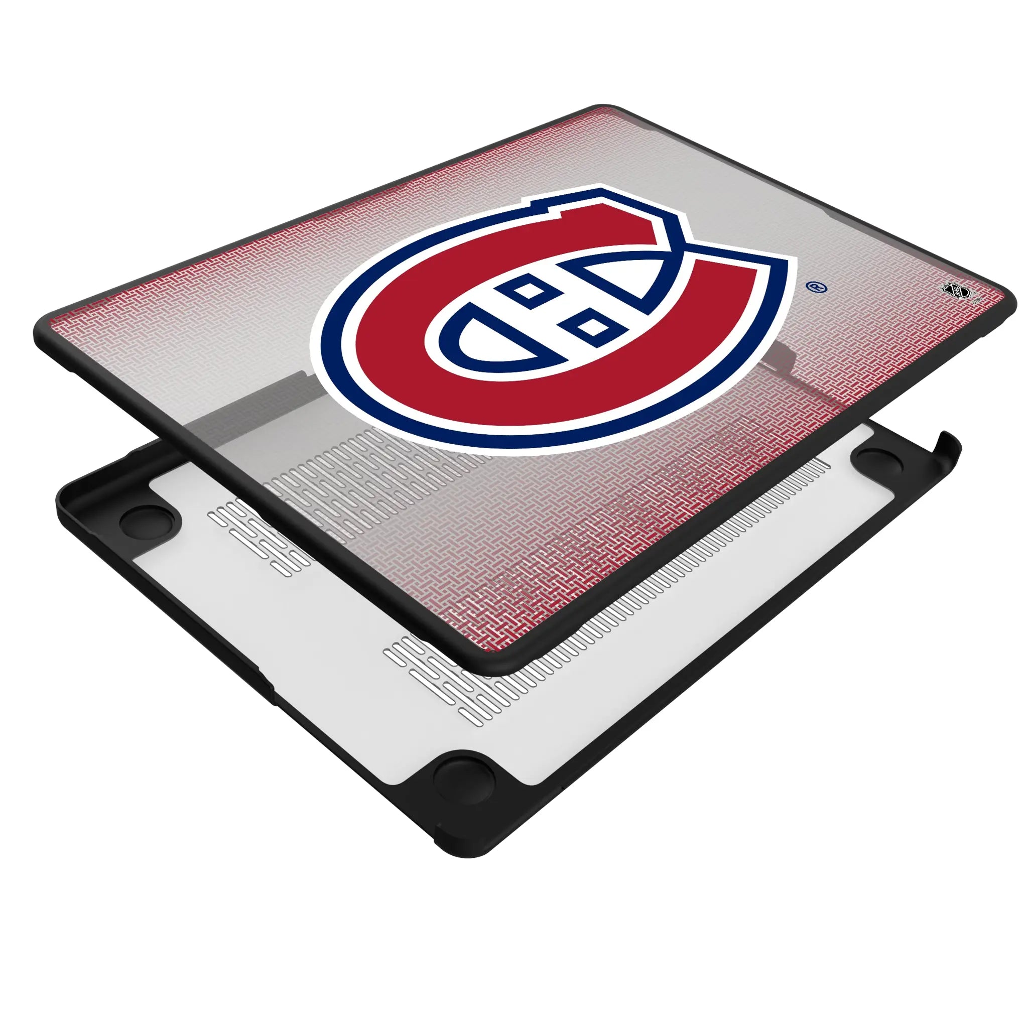 Montreal Canadiens Linen MacBook Laptop Case for Apple MacBook - Isometric View