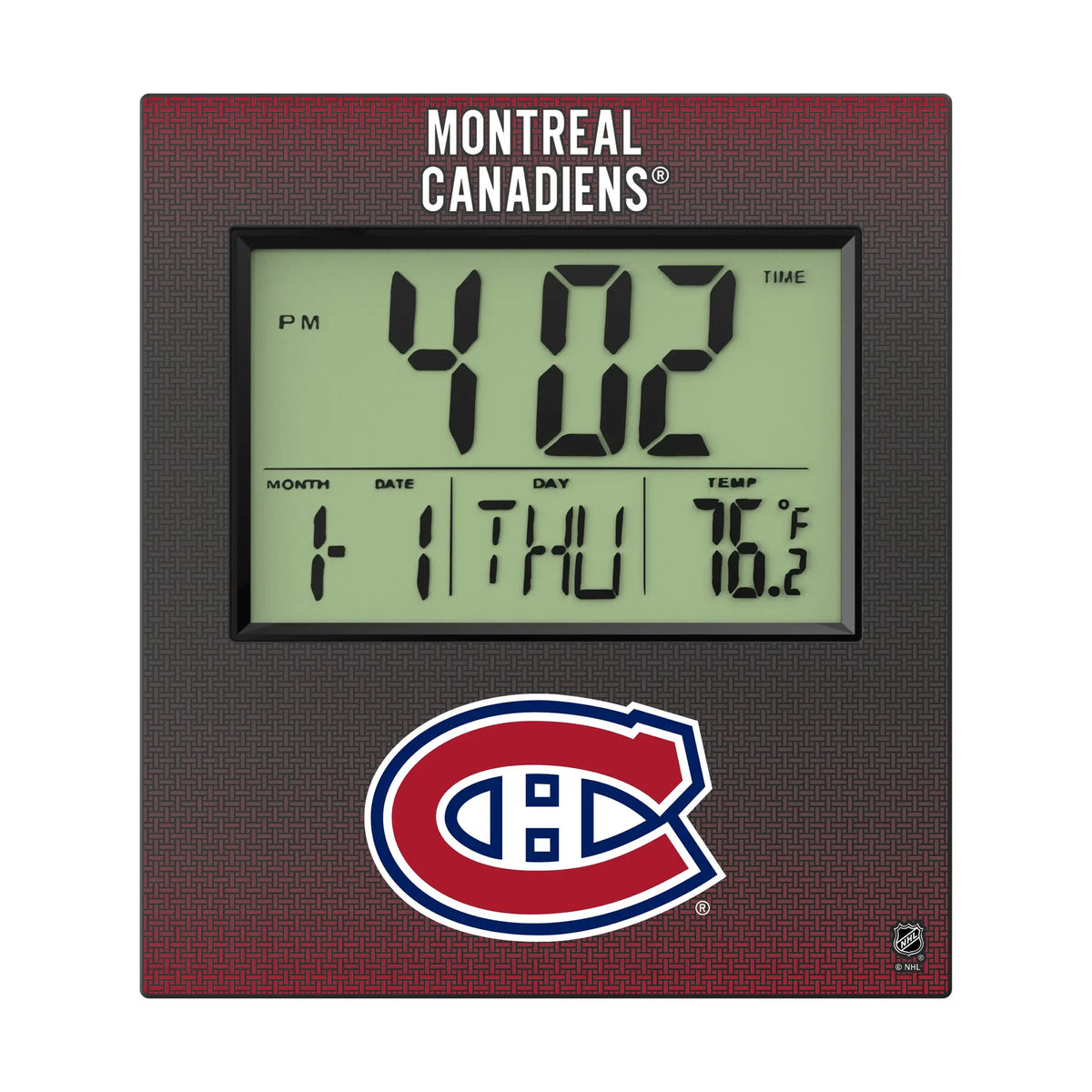Montreal Canadiens Linen Wall Clock