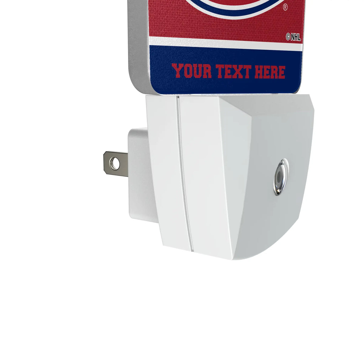 Montreal Canadiens Personalized Endzone Solid Night Light 2-Pack - Detail