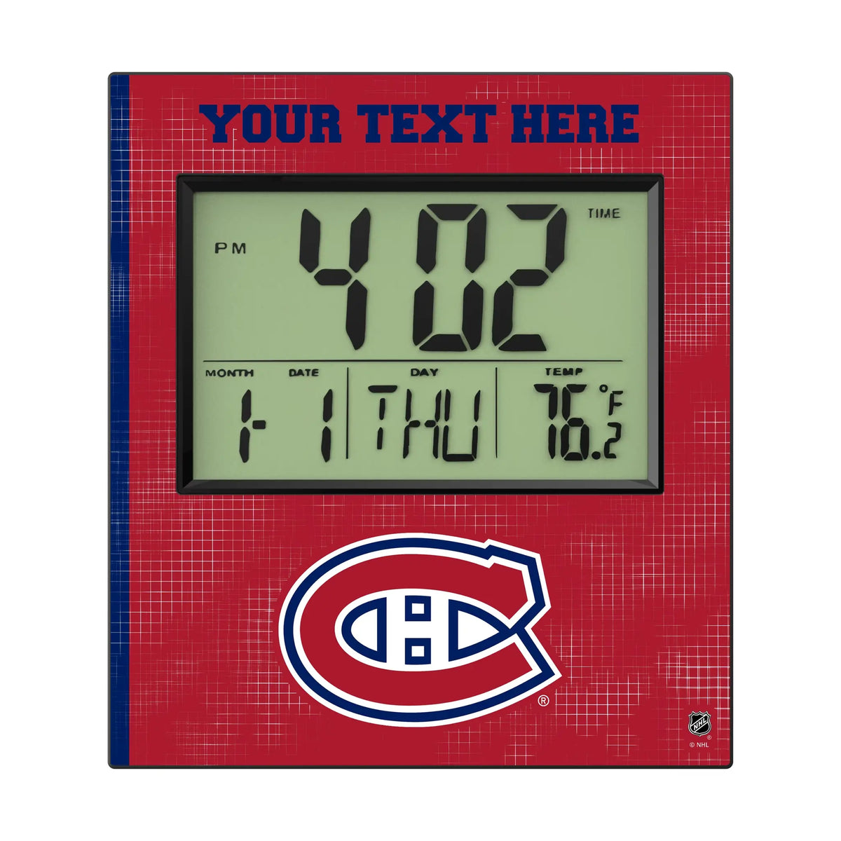 Montreal Canadiens Personalized Hatch Wall Clock