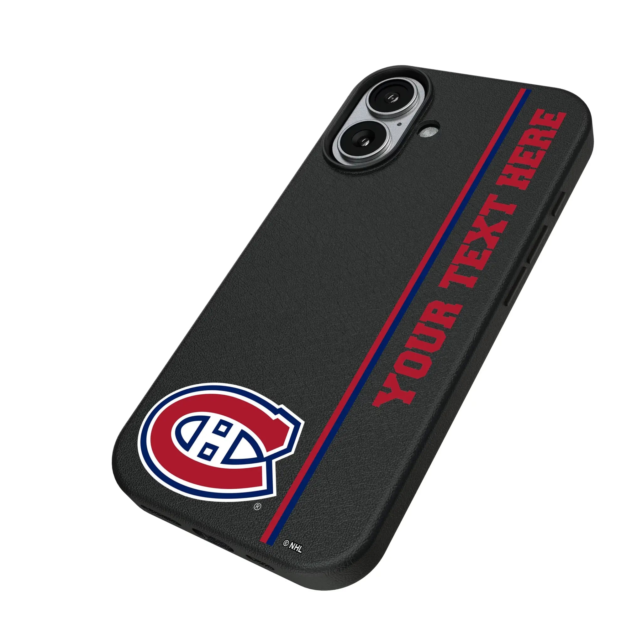 Montreal Canadiens Personalized Sidebard iPhone MagSafe Compatible Phone Case for Apple iPhone - Isometric View#Device_iPhone 17