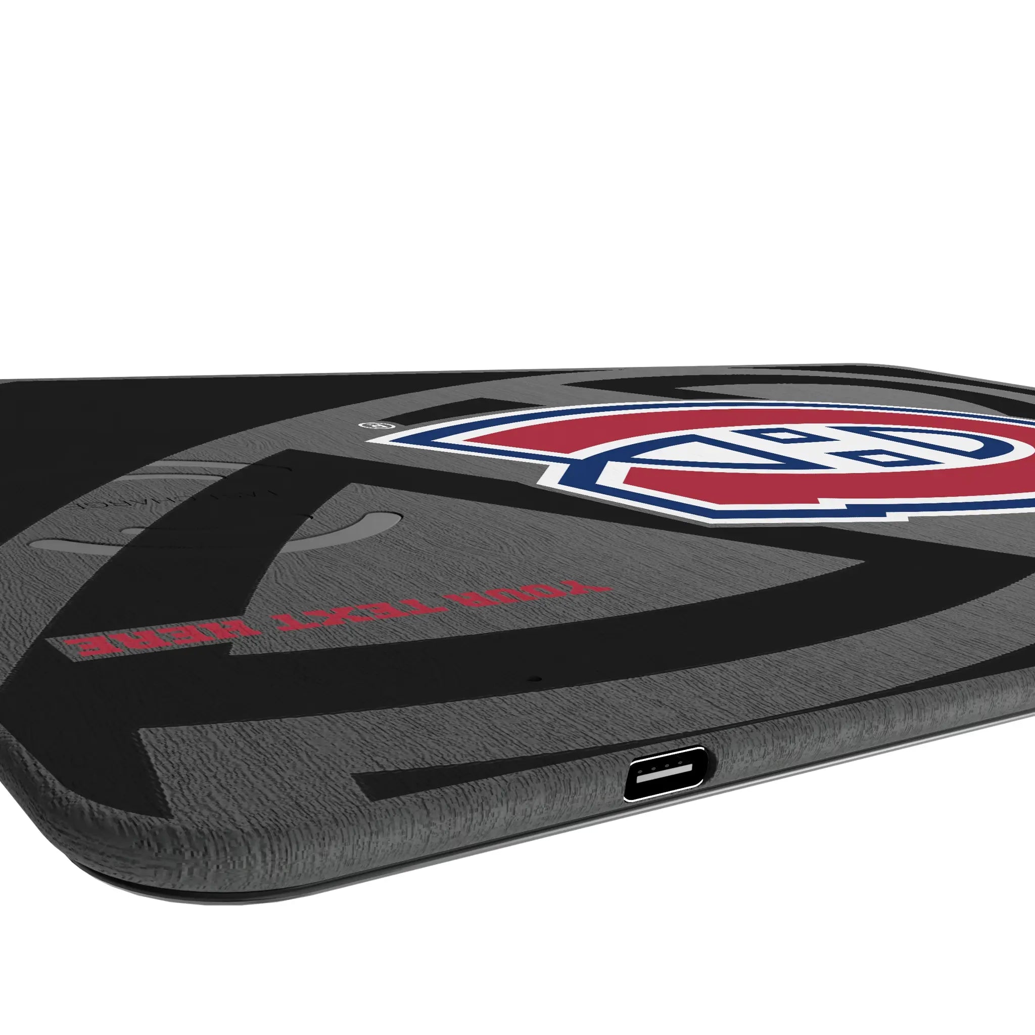 Montreal Canadiens Personalized Tilt 15-Watt Wireless Charger and Mouse Pad