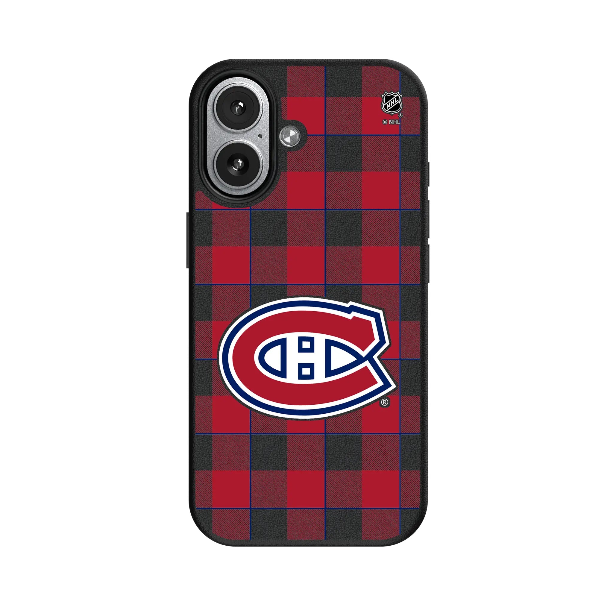 Montreal Canadiens Plaid iPhone MagSafe Compatible Phone Case for Apple iPhone#Device_iPhone 17