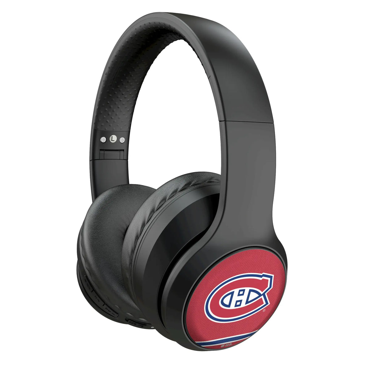 Montreal Canadiens Stripe Wireless Over-Ear Headphones With Case