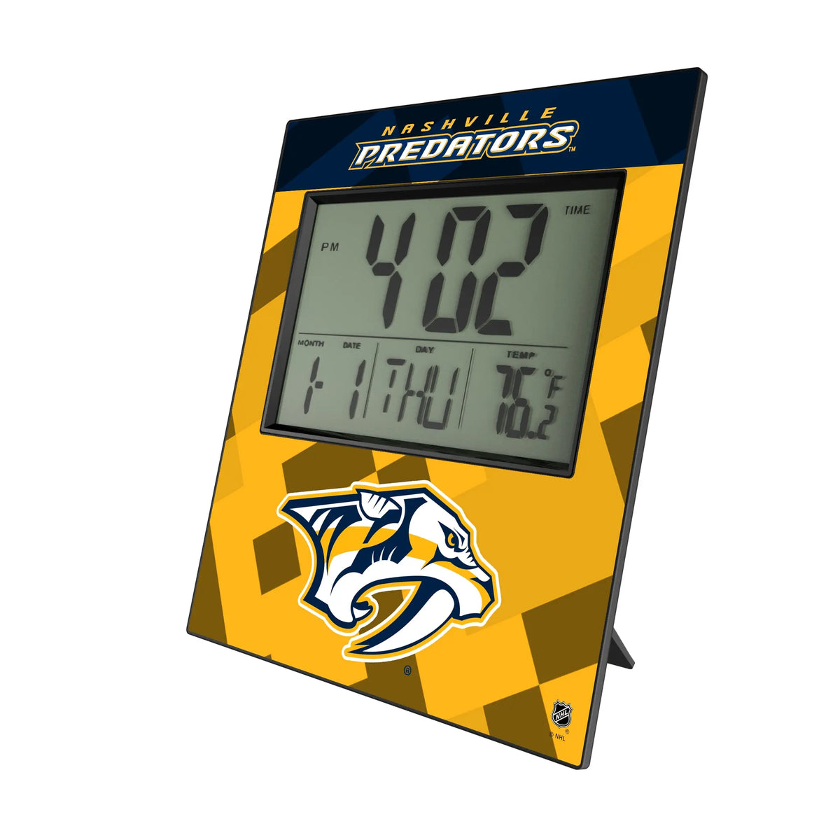 Nashville Predators Color Block Wall Clock