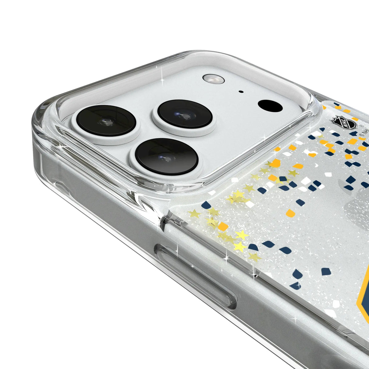 Nashville Predators Confetti iPhone Glitter Phone Case for Apple iPhone - Detail#Device_iPhone 18 Pro