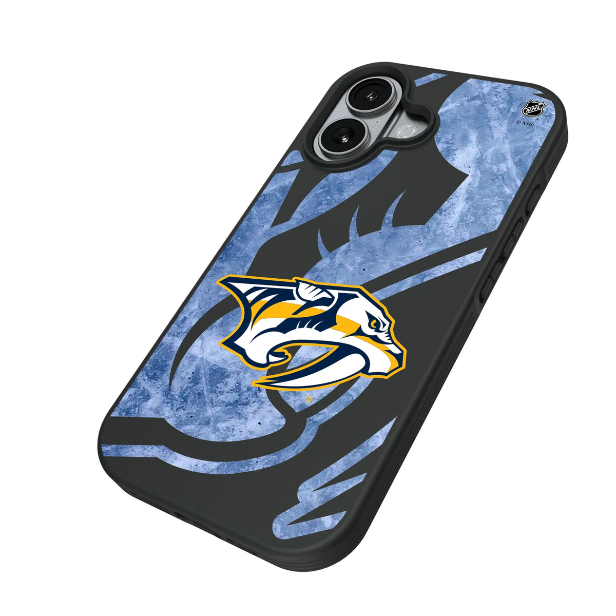 Nashville Predators Ice Tilt iPhone Bump Phone Case for Apple iPhone - Isometric View#Device_iPhone 17