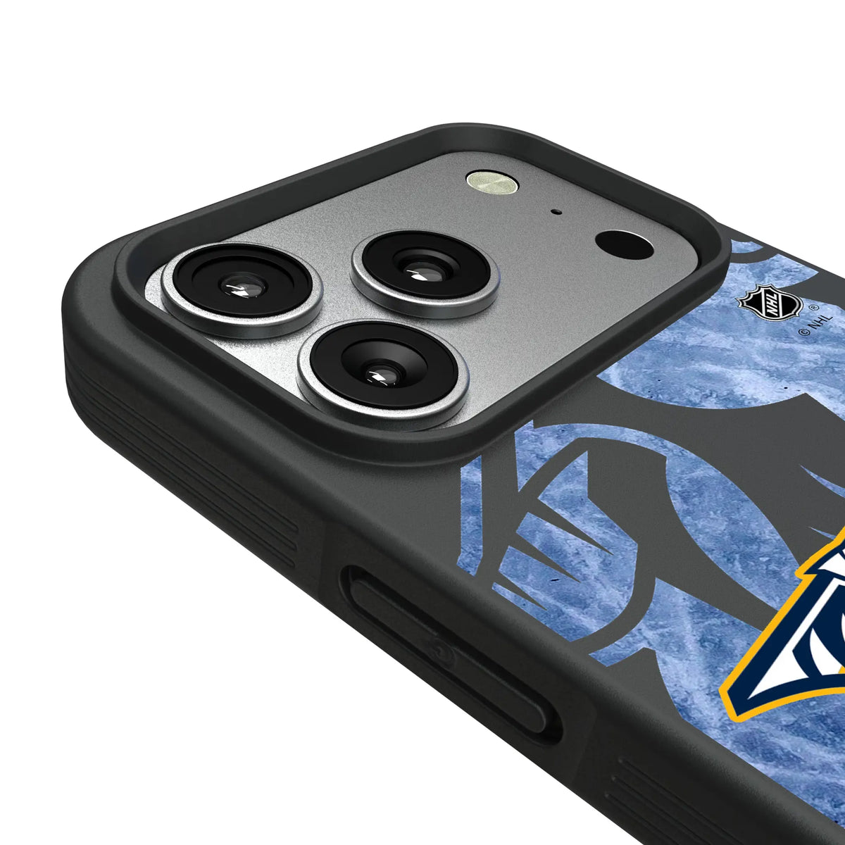 Nashville Predators Ice Tilt iPhone Bump Phone Case for Apple iPhone - Detail#Device_iPhone 17 Pro
