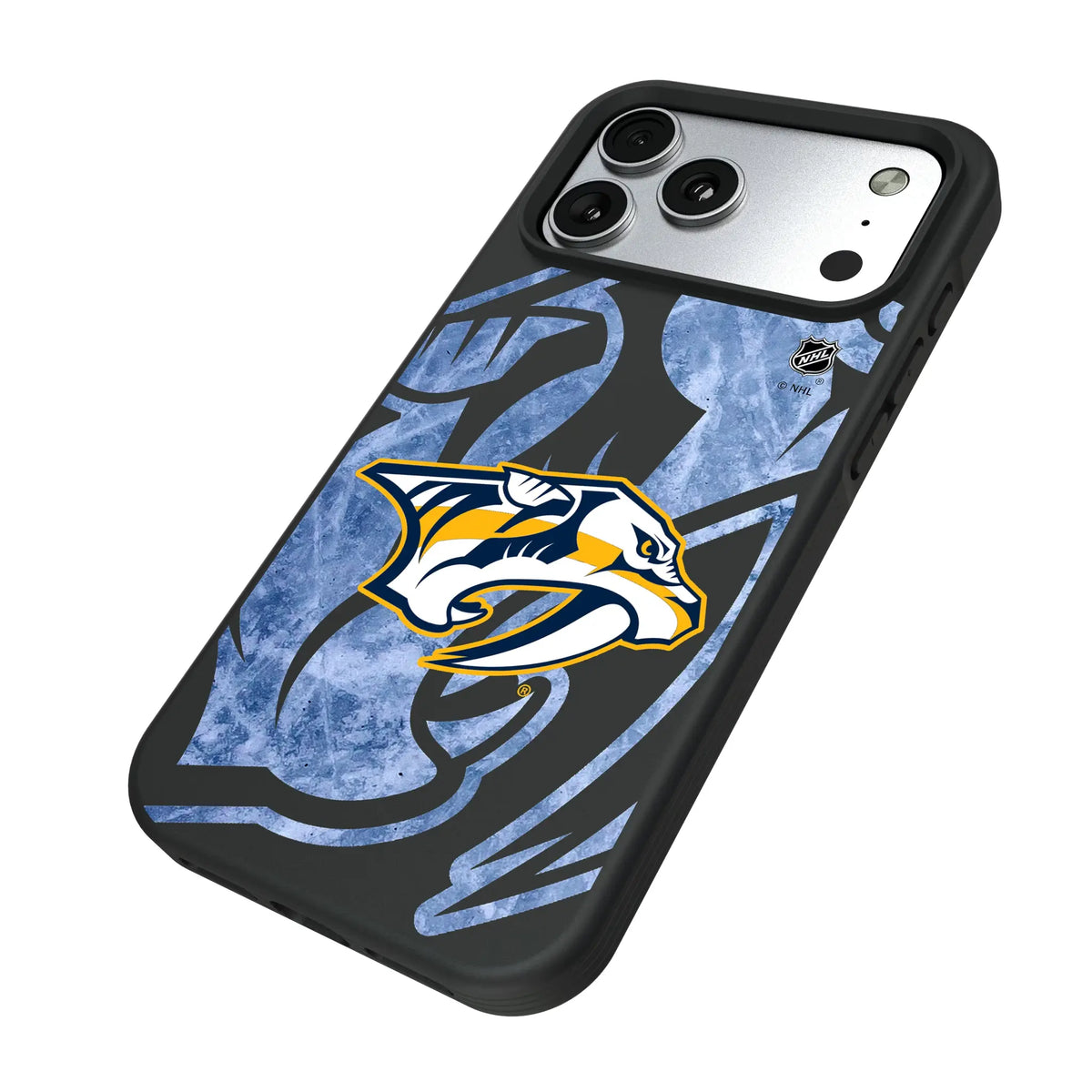 Nashville Predators Ice Tilt iPhone Bump Phone Case for Apple iPhone - Isometric View#Device_iPhone 17 Pro Max