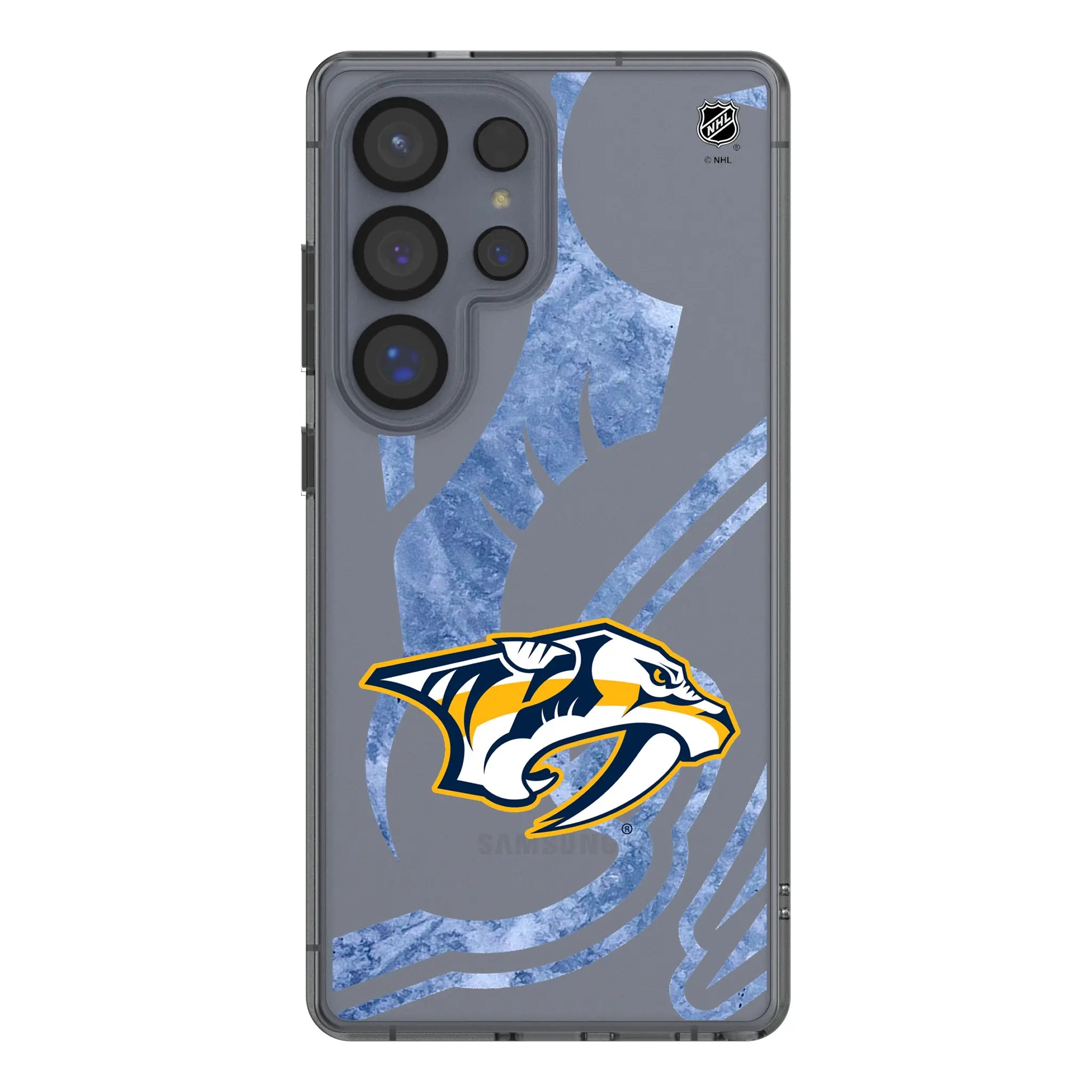 Nashville Predators Ice Tilt Galaxy Clear Phone Case for Samsung Galaxy#Device_Galaxy S25 Ultra