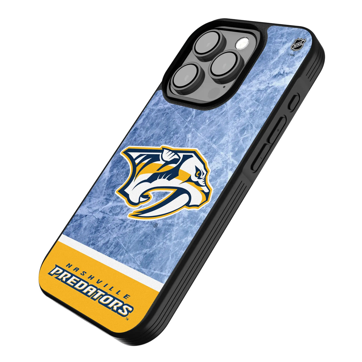 Nashville Predators Ice Wordmark iPhone Bump Phone Case for Apple iPhone - Isometric View