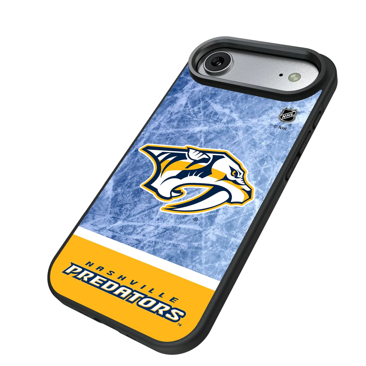 Nashville Predators Ice Wordmark iPhone Bump Phone Case for Apple iPhone - Isometric View#Device_iPhone Air