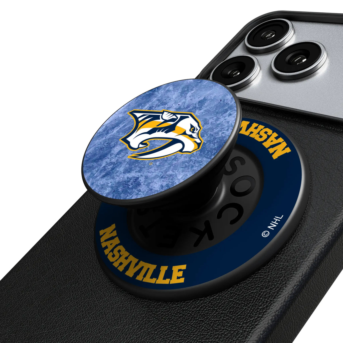 Nashville Predators Ice Wordmark Popsockets Round Magnetic