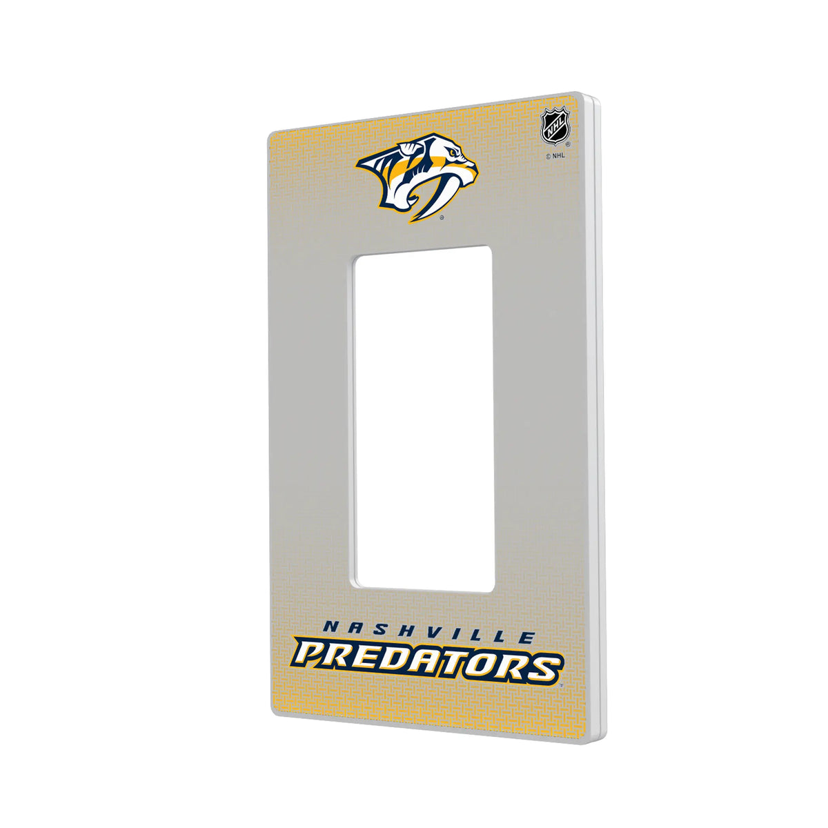 Nashville Predators Linen Hidden-Screw Light Switch Plate#Style_Single Rocker