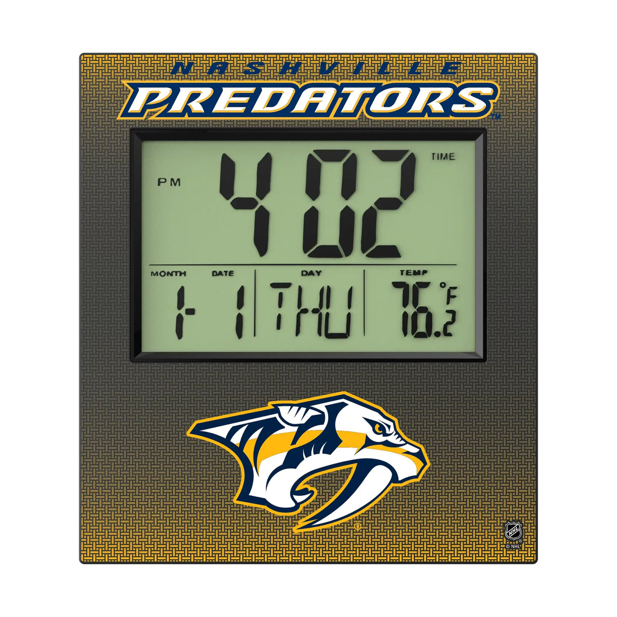 Nashville Predators Linen Wall Clock