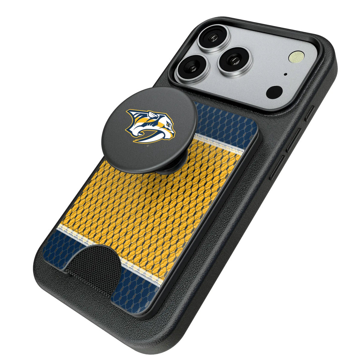 Nashville Predators Mesh Popsockets Wallet Magnetic - Isometric View