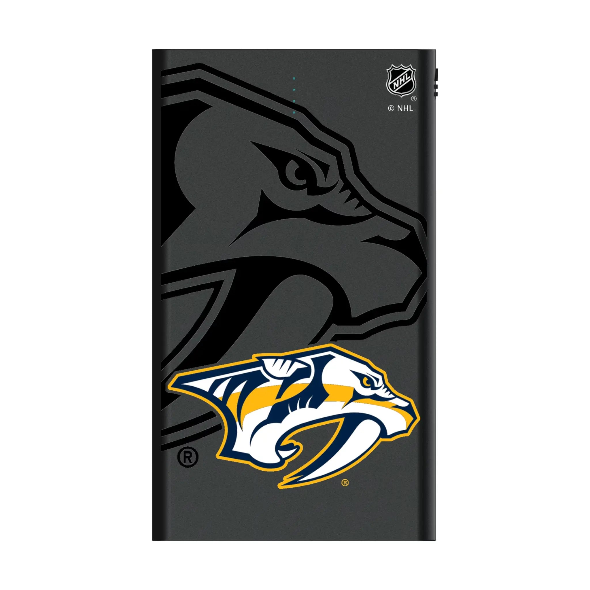 Nashville Predators Monocolor Tilt 5000mAh Flat Power Bank