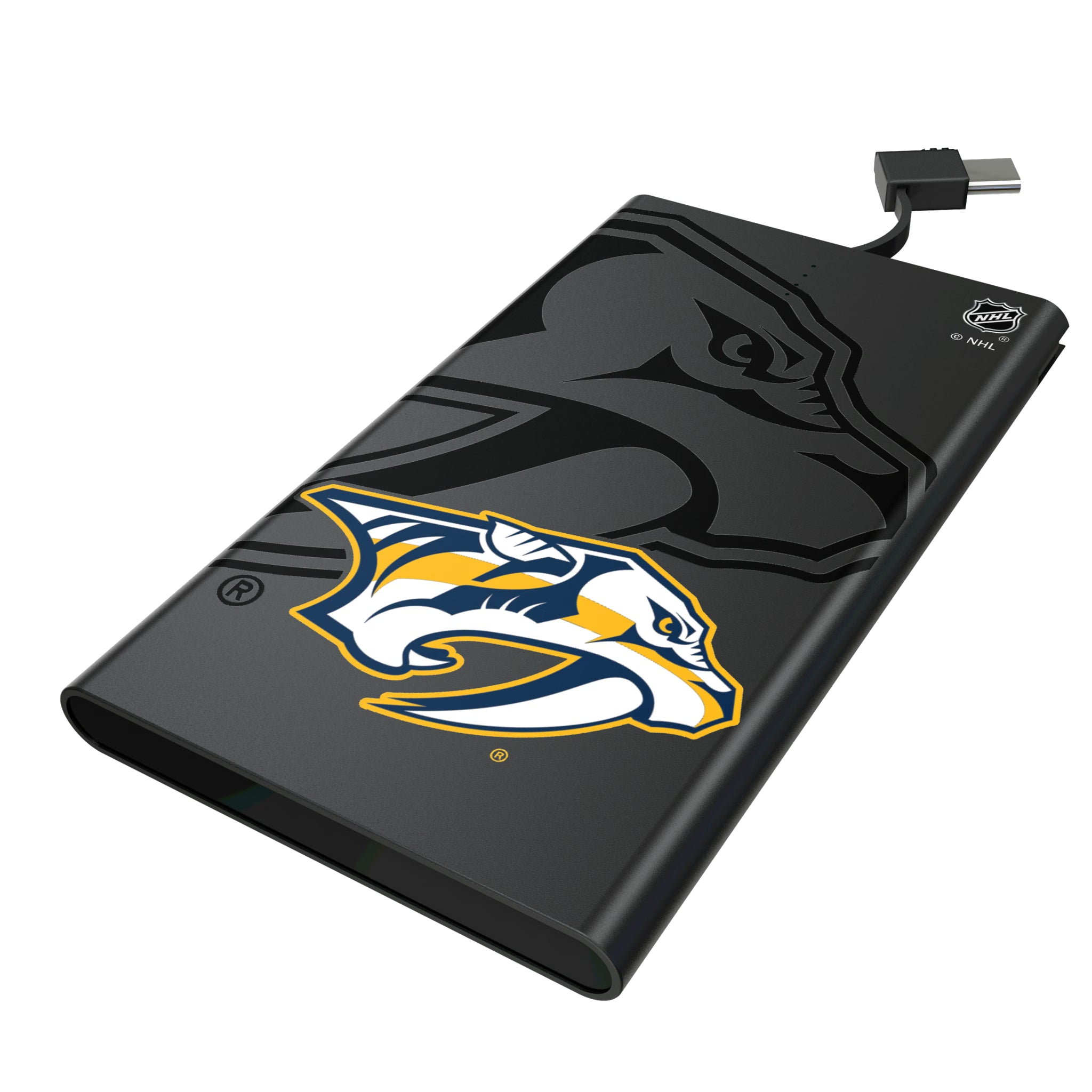 Nashville Predators Monocolor Tilt 5000mAh Flat Powerbank