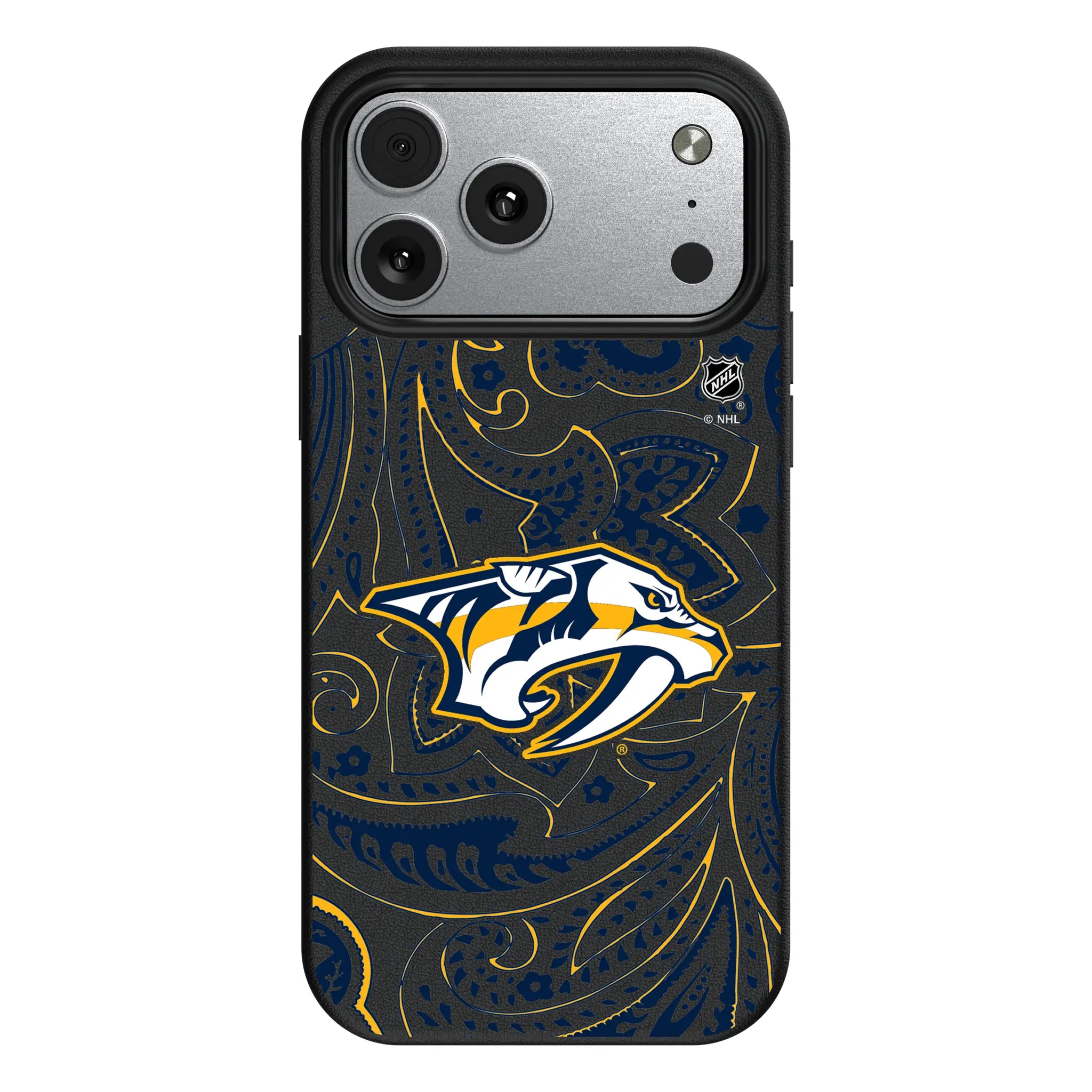 Nashville Predators Paisley iPhone MagSafe Compatible Phone Case for Apple iPhone#Device_iPhone 17 Pro Max