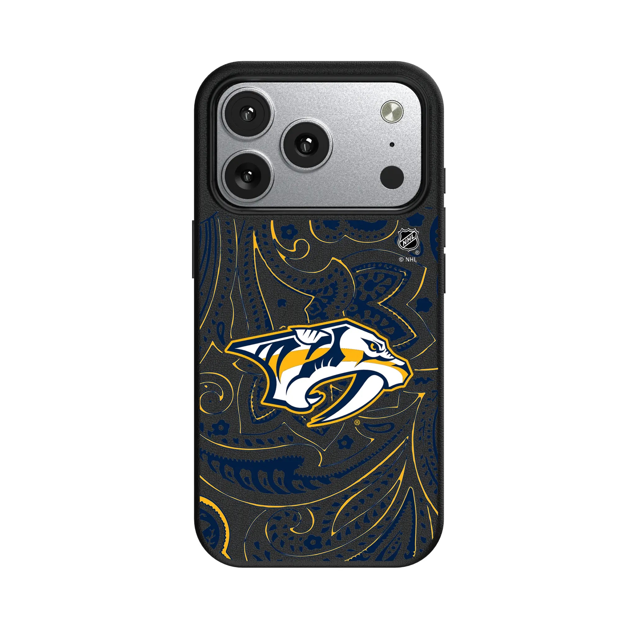 Nashville Predators Paisley iPhone MagSafe Compatible Phone Case for Apple iPhone#Device_iPhone 17 Pro