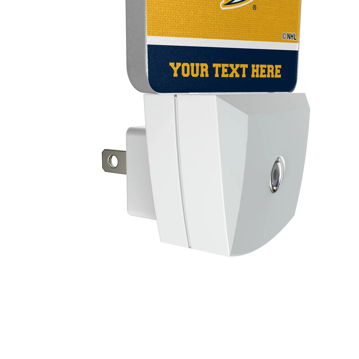 Nashville Predators Personalized Endzone Solid Night Light 2-Pack - Detail