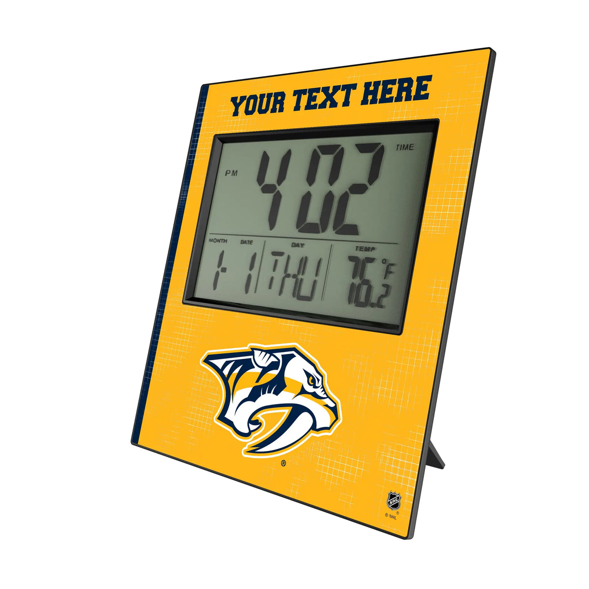 Nashville Predators Personalized Hatch Wall Clock