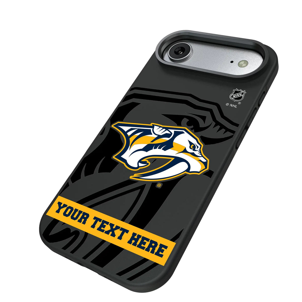 Nashville Predators Personalized Tilt iPhone Bump Phone Case for Apple iPhone - Isometric View#Device_iPhone Air