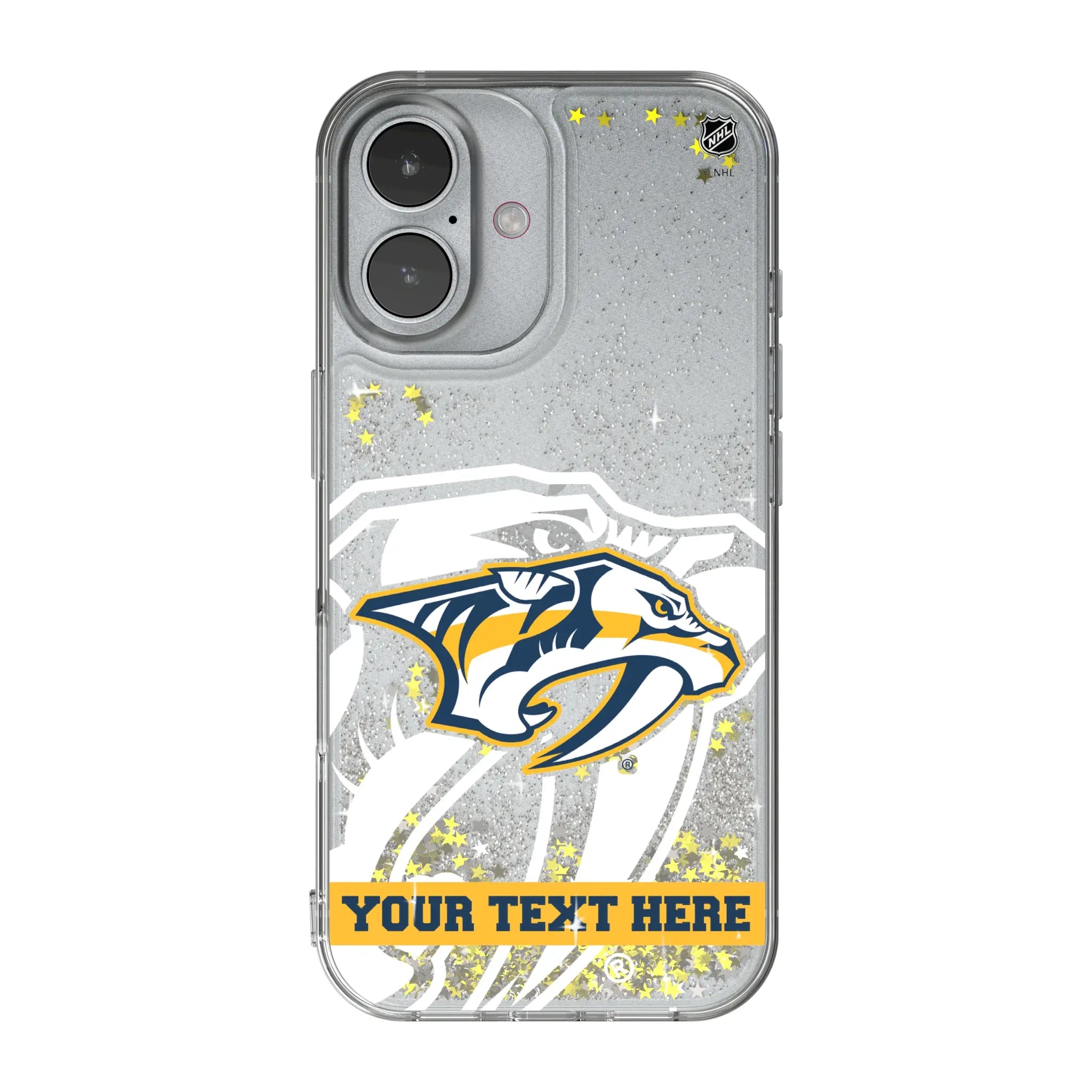 Nashville Predators Personalized Tilt iPhone Glitter Phone Case for Apple iPhone