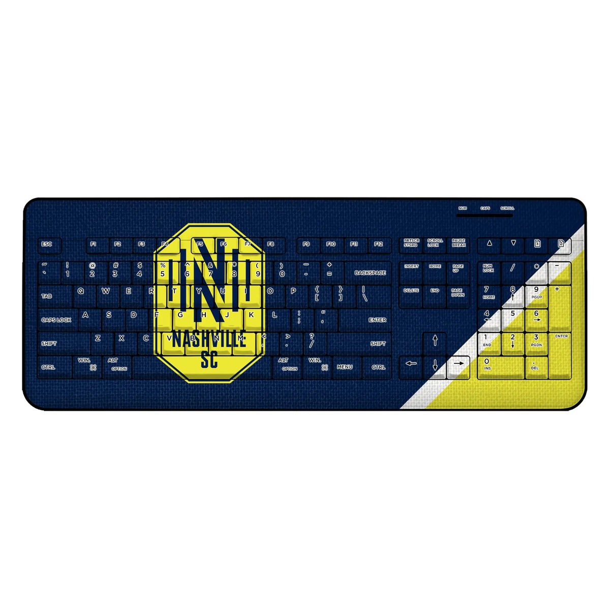Nashville SC Diagonal Stripe Wireless USB Keyboard