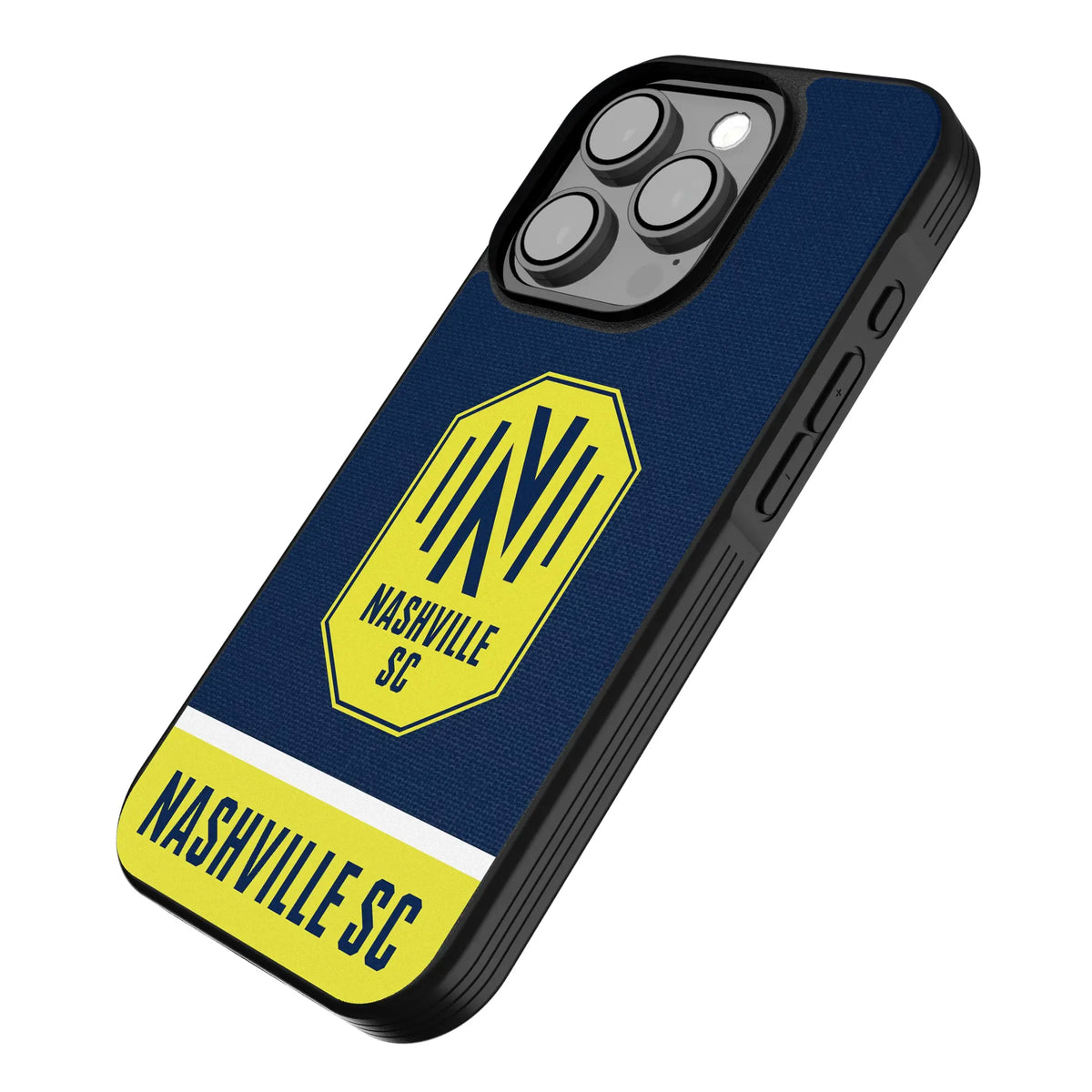 Nashville SC Endzone Solid iPhone Bump Phone Case for Apple iPhone - Isometric View