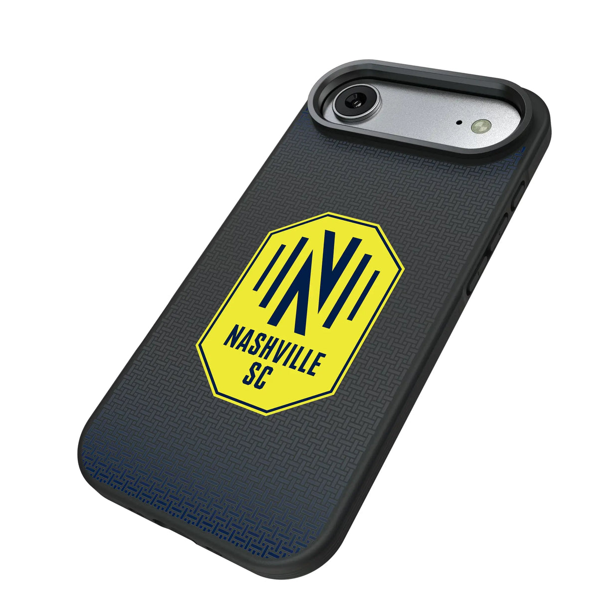 Nashville SC Linen iPhone Bump Phone Case for Apple iPhone - Isometric View#Device_iPhone Air