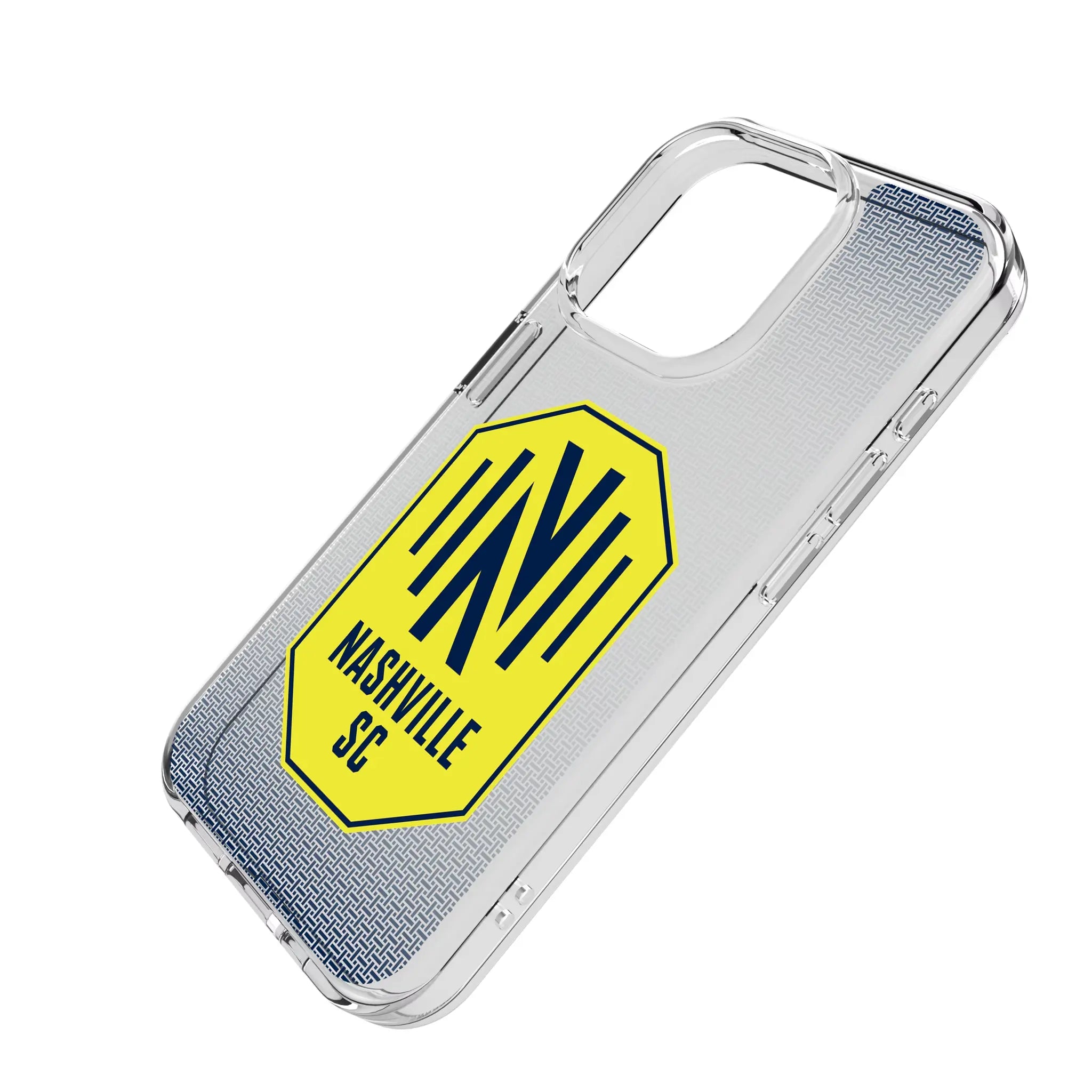 Nashville SC Linen iPhone Clear Phone Case for Apple iPhone - Isometric View