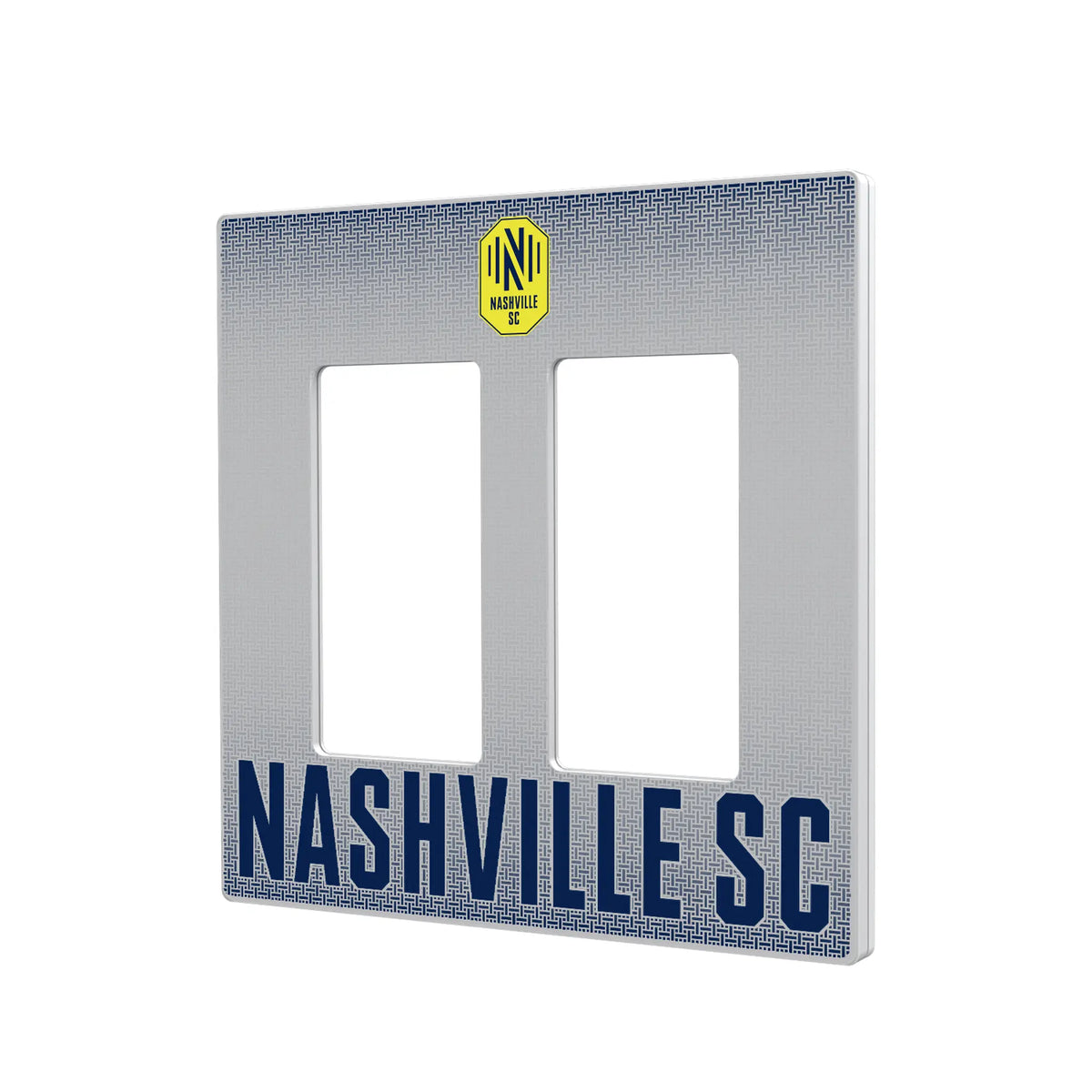 Nashville SC Linen Hidden-Screw Light Switch Plate#Style_Double Rocker