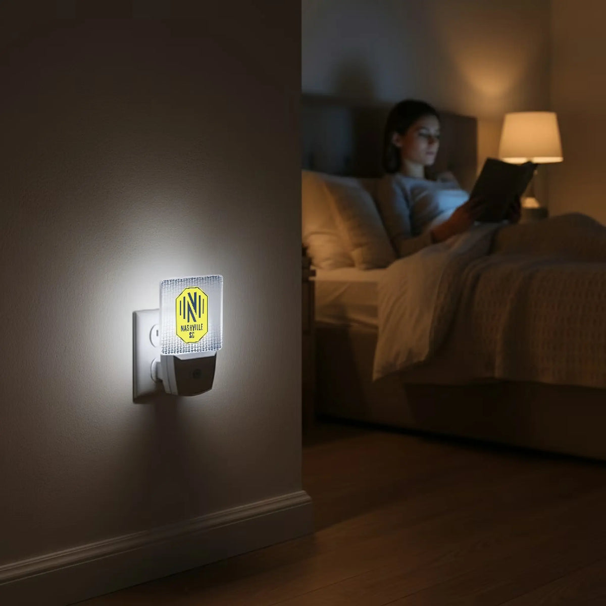 Nashville SC Linen Night Light 2-Pack - Lifestyle