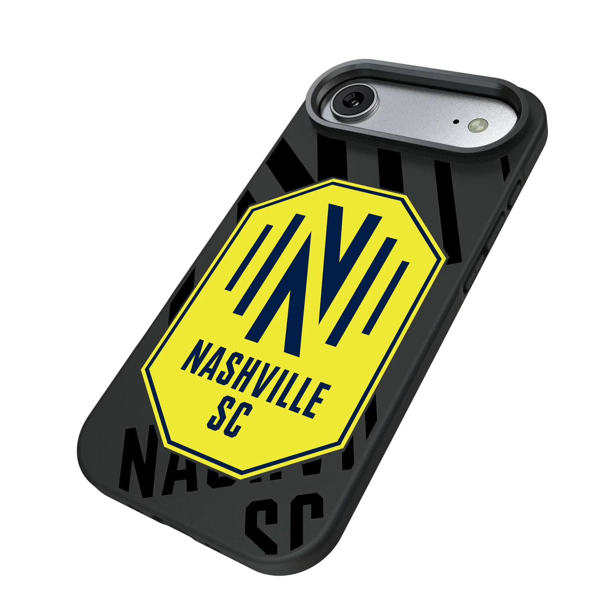 Nashville SC Monocolor Tilt iPhone Bump Phone Case for Apple iPhone - Isometric View#Device_iPhone Air