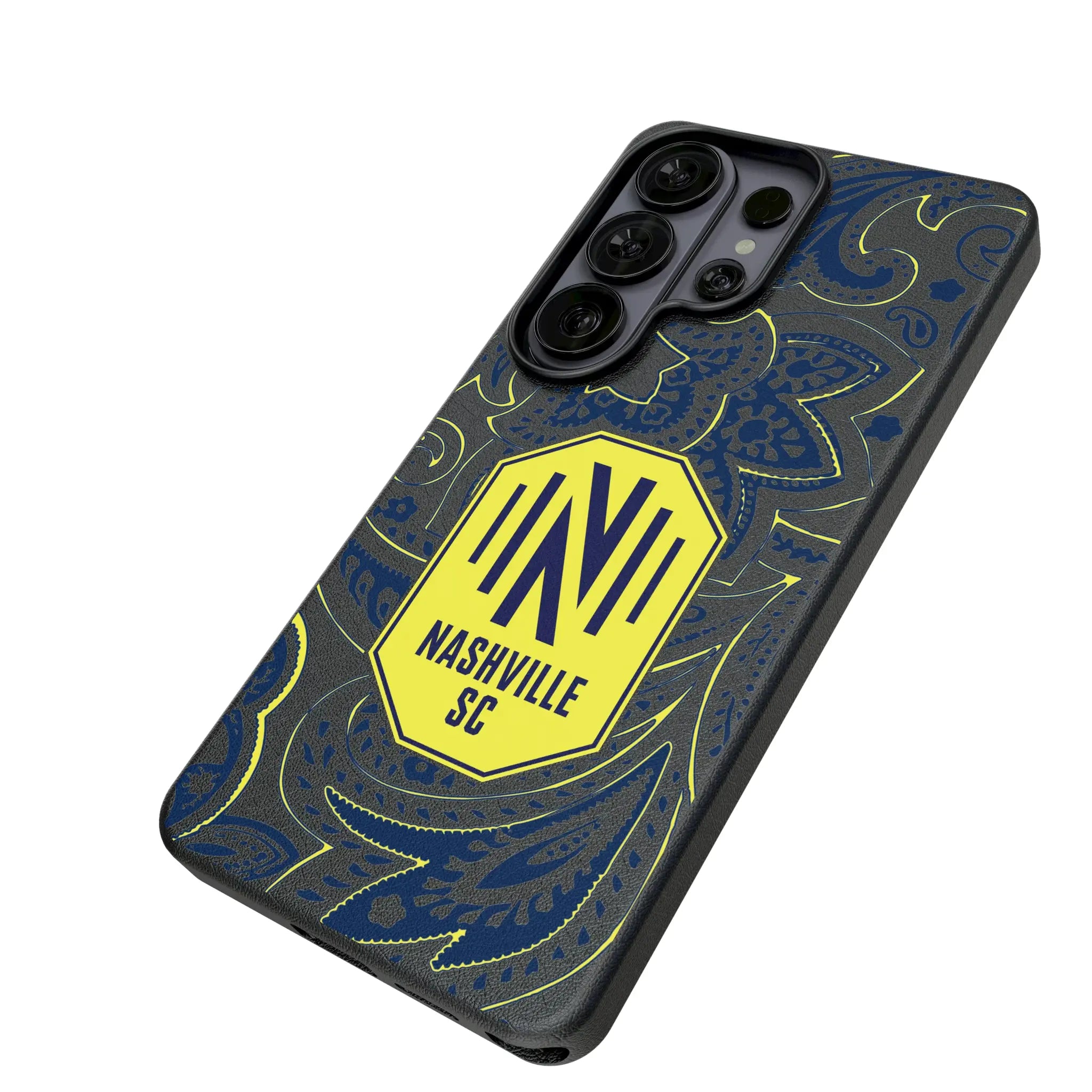 Nashville SC Paisley Galaxy MagSafe Compatible Phone Case for Samsung Galaxy - Isometric View#Device_Galaxy S26 Ultra