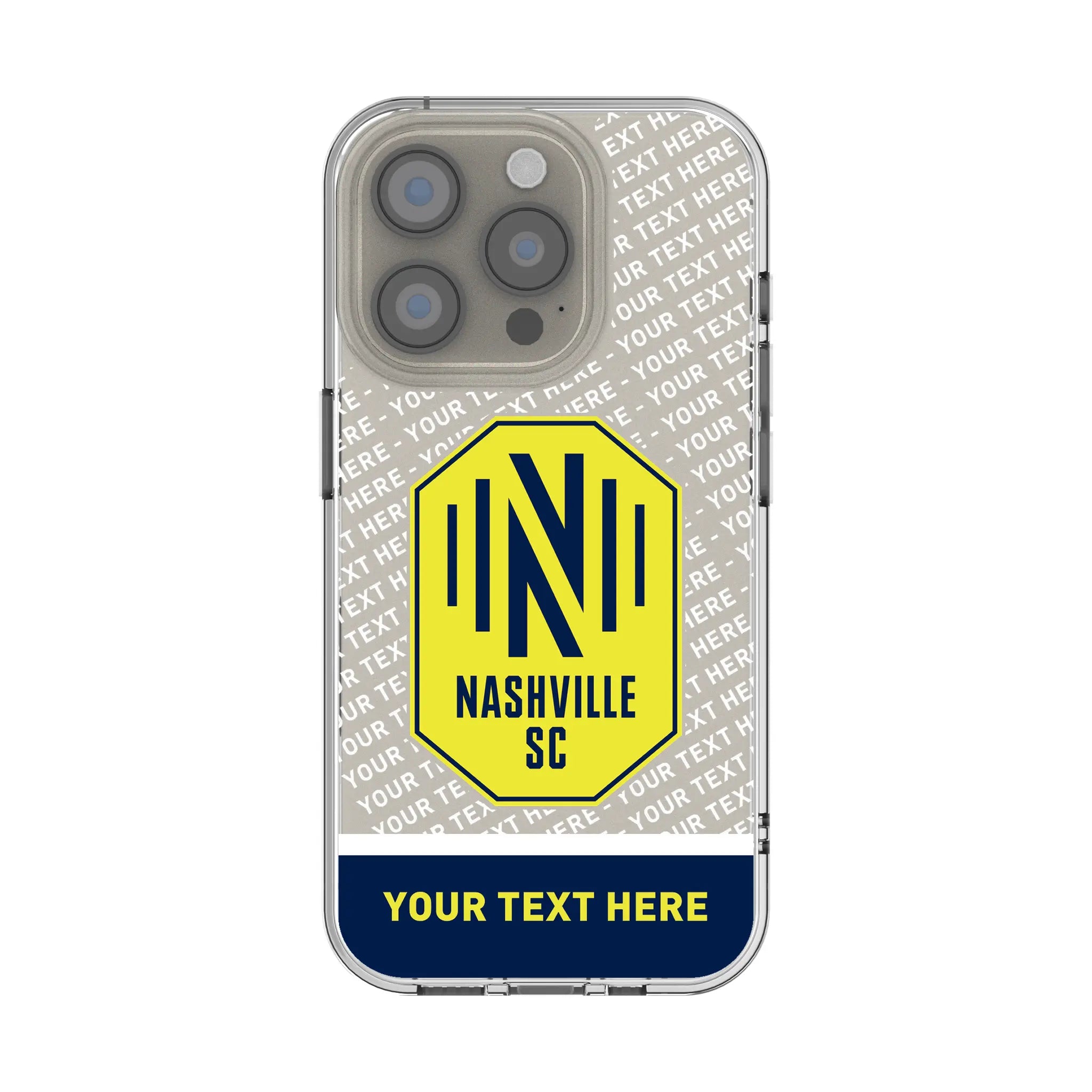Nashville SC Personalized EndZone Plus iPhone Clear Phone Case for Apple iPhone