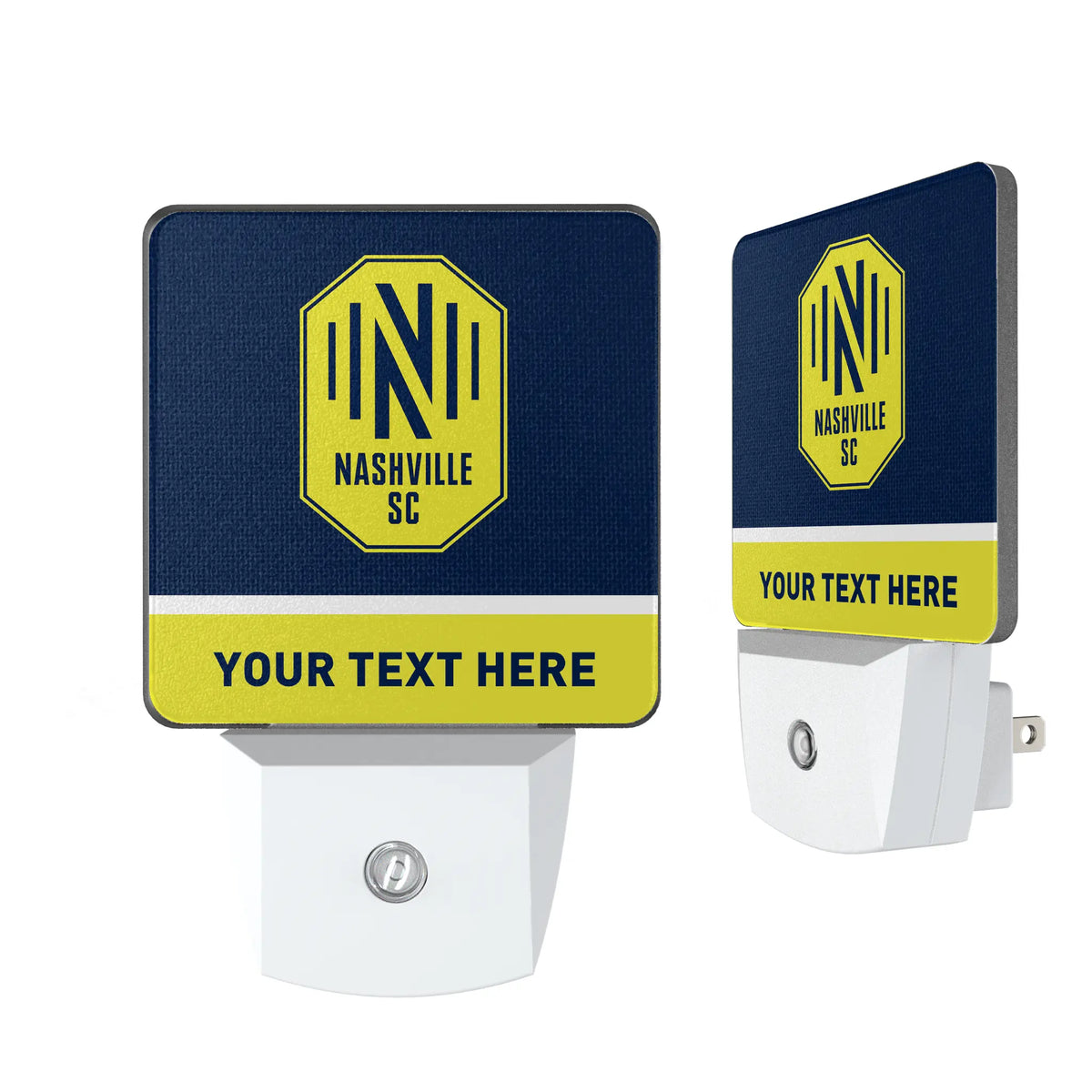 Nashville SC Personalized Endzone Solid Night Light 2-Pack