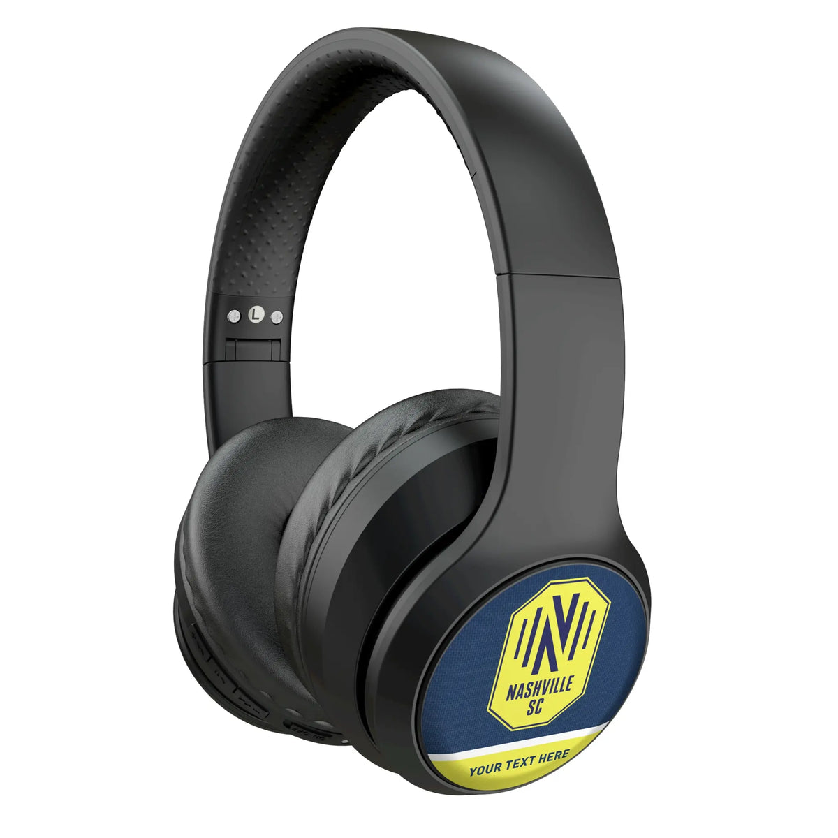 Nashville SC Personalized Endzone Solid Wireless Over-Ear Headphones With Case