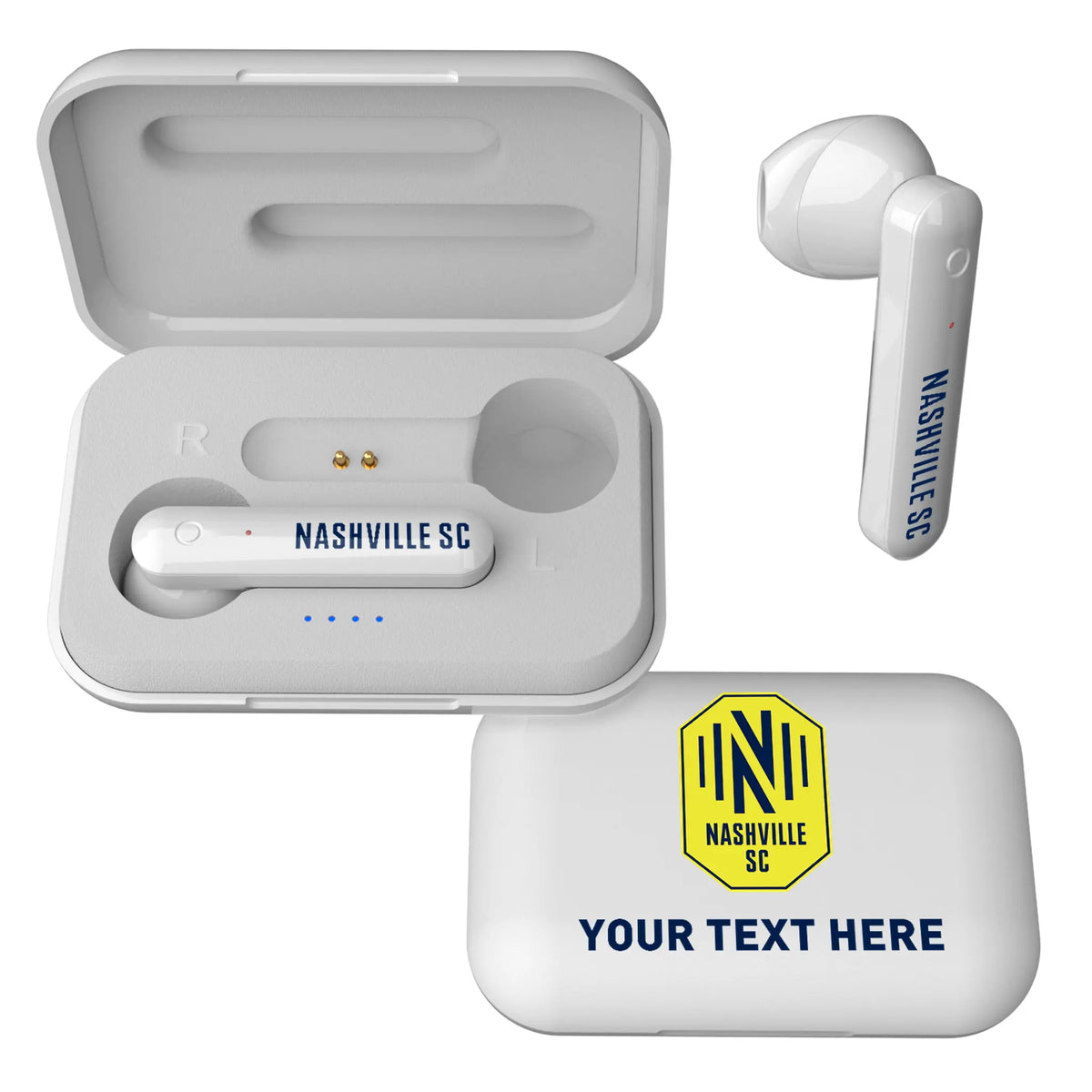 Nashville SC Personalized Insignia Wireless TWS Earbuds