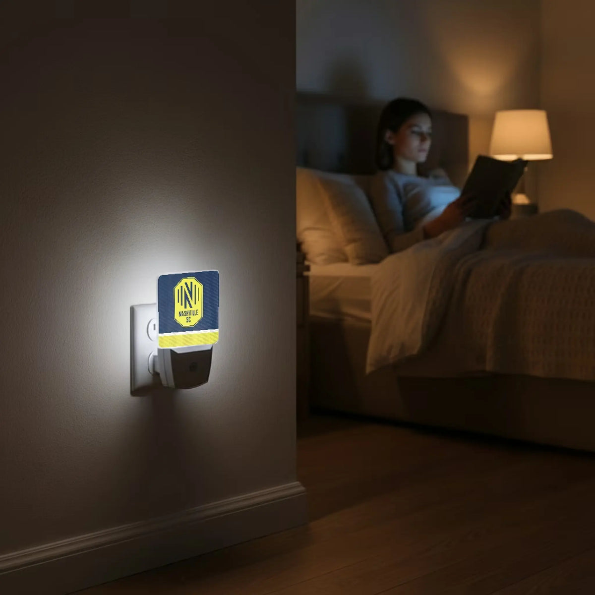 Nashville SC Stripe Night Light 2-Pack - Lifestyle