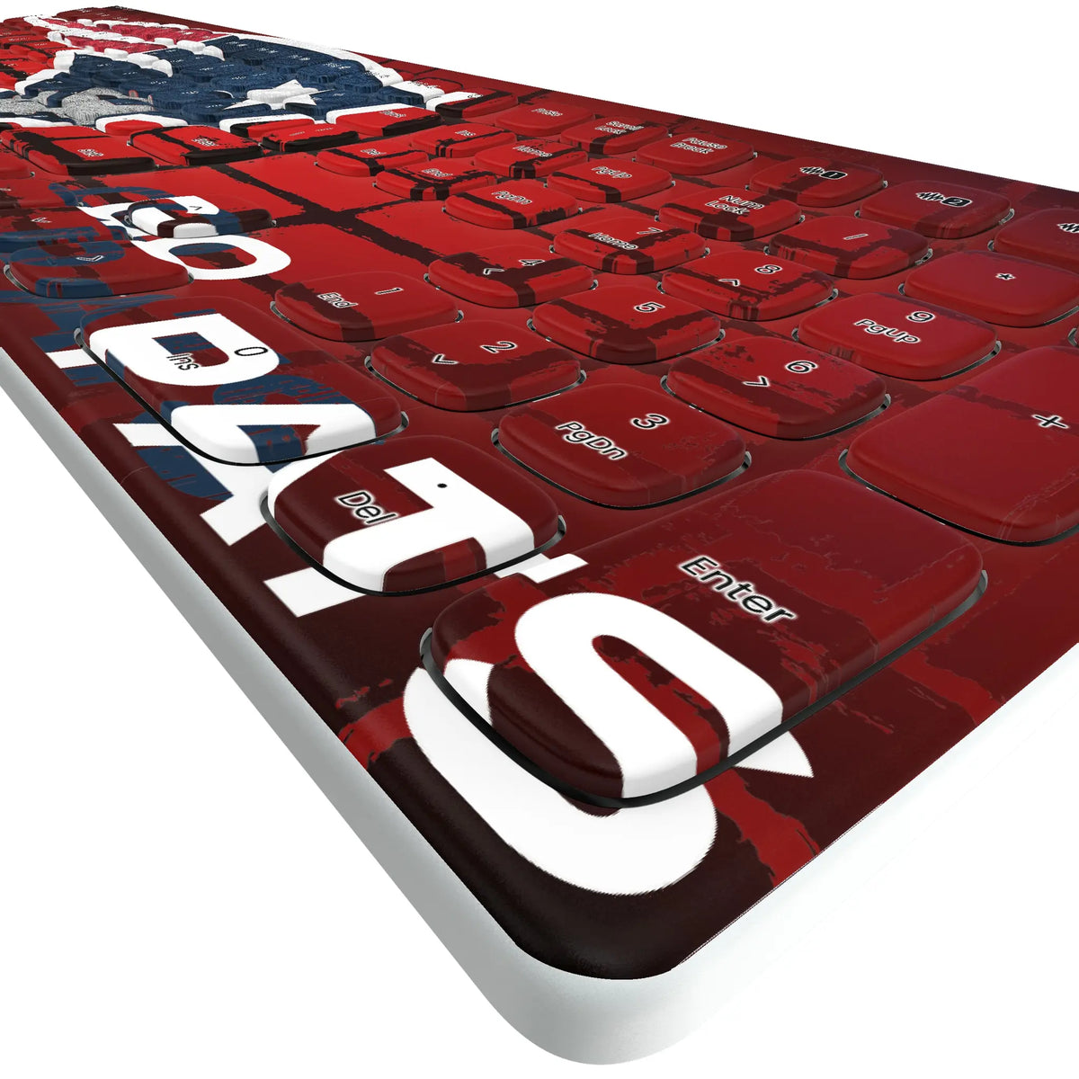 New England Patriots Brick KKB605 Curved Wireless Keyboard - Detail