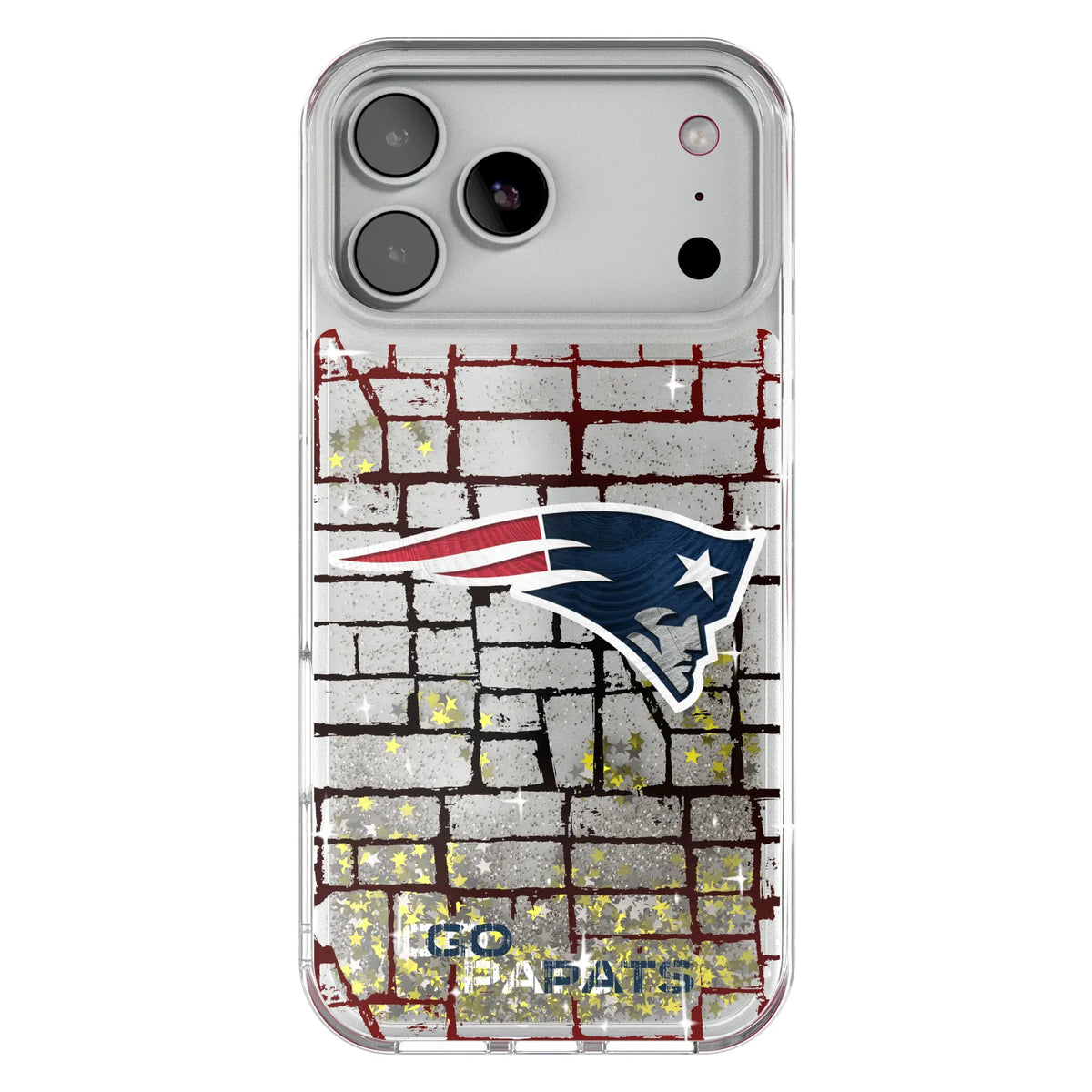 New England Patriots Brick Glitter Phone Case for Apple iPhone