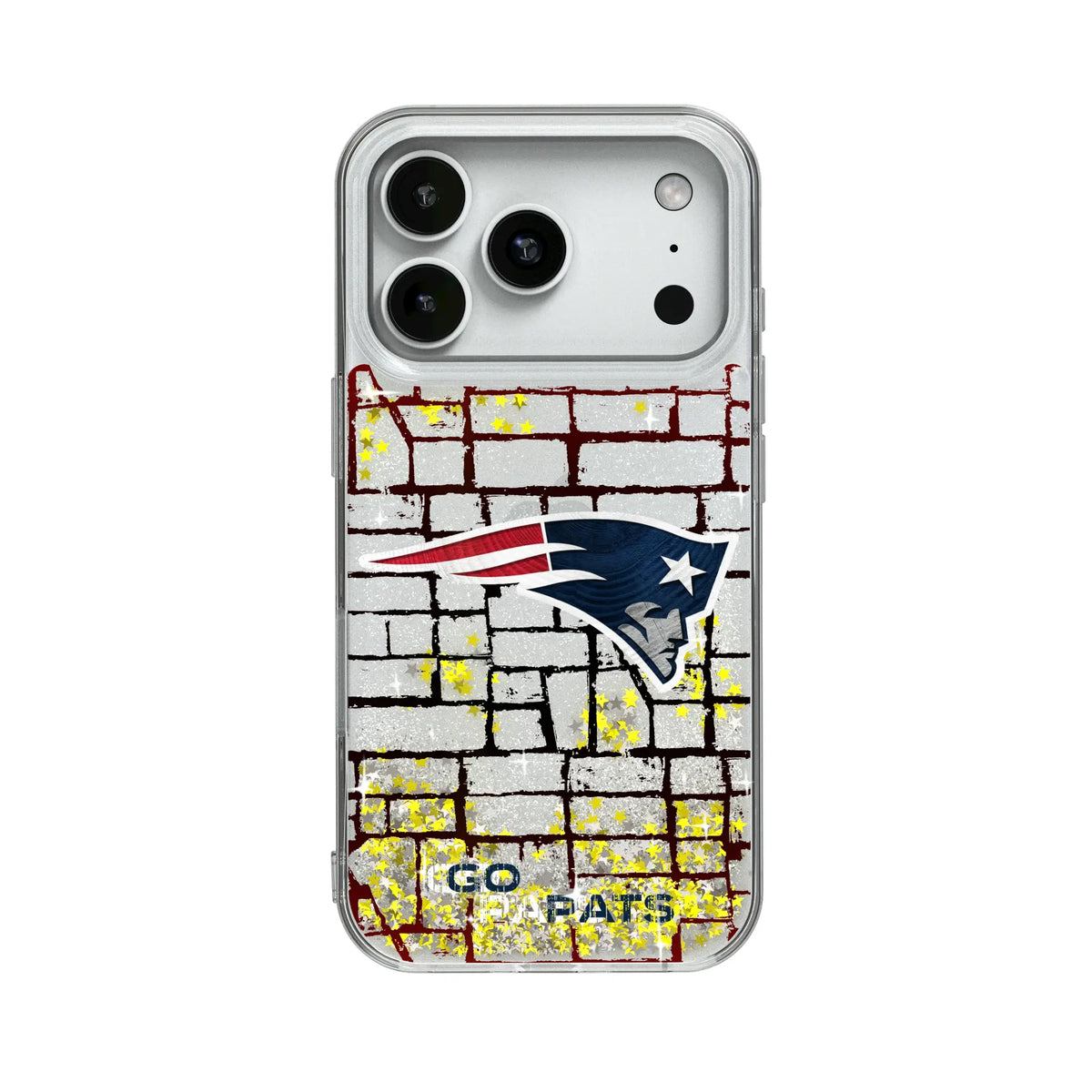 New England Patriots Brick Glitter Phone Case for Apple iPhone