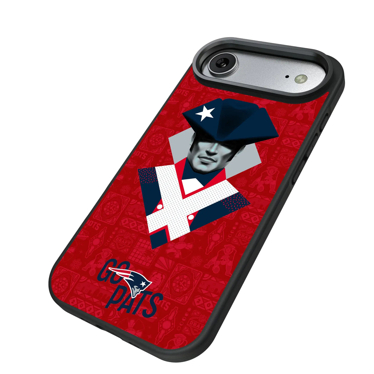 New England Patriots Deco iPhone Bump Phone Case for Apple iPhone - Isometric View#Device_iPhone Air